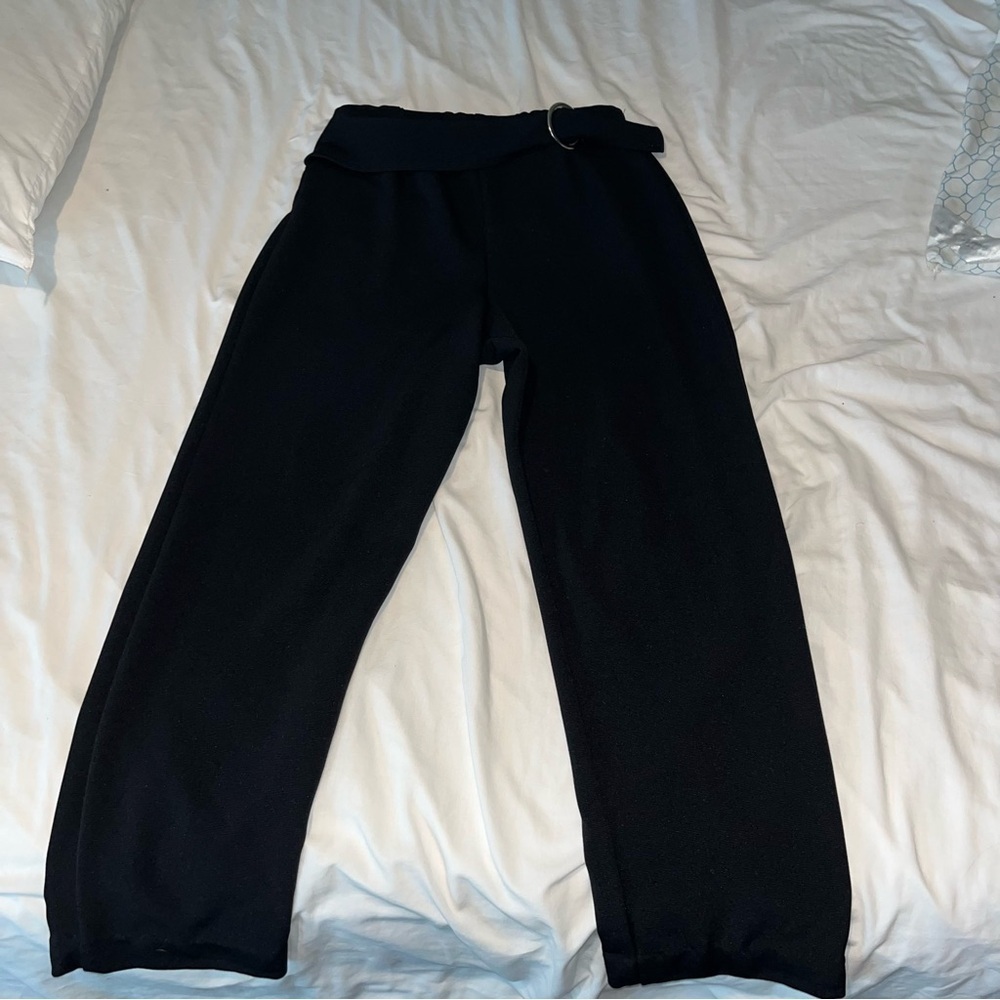 Black Wide-Leg Pants